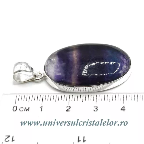 Pandantiv fluorina multicolora unicat m02