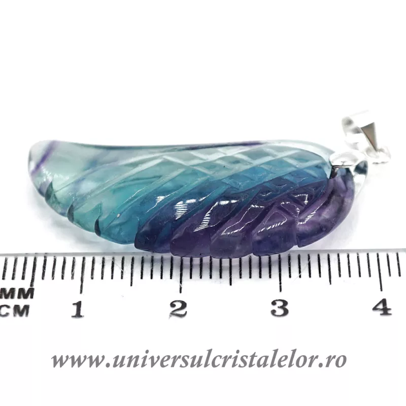 Pandantiv fluorina multicolor aripa de inger m1