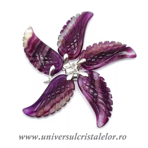 Pandantiv fluorina multicolor aripa de inger m1.1