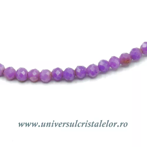 Colier fosfosiderit rotund fatetat - 2 mm Colier fosfosiderit rotund fatetat - 2 mm