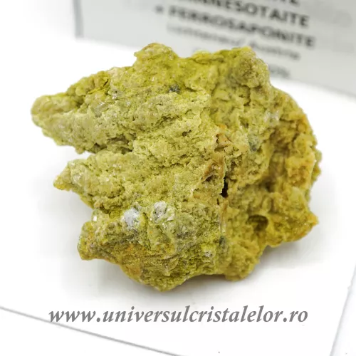 Nontronit ( cu Minesotait si Ferosaponit ) mineral unicat m3