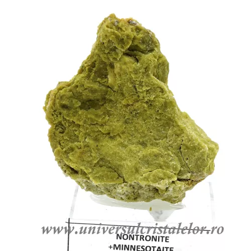 Nontronit ( cu Minesotait si Ferosaponit ) mineral unicat m4
