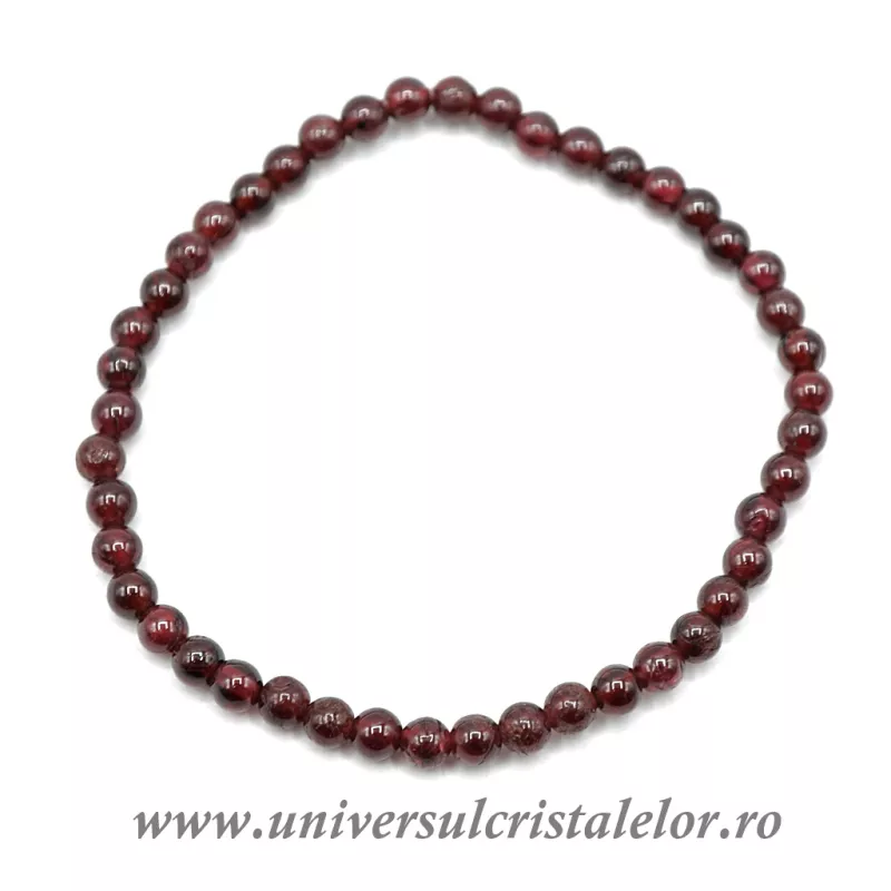 Bratara granat rotund - 4 mm