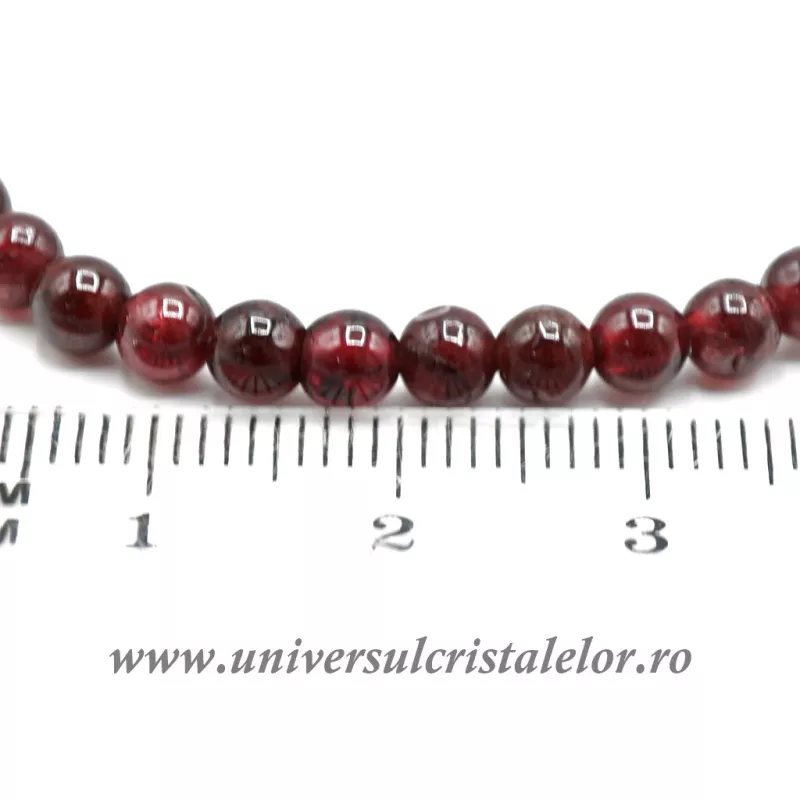 Bratara granat rotund - 4 mm