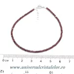 Bratara granat rotund fatetat - 2,2 mm Bratara granat rotund fatetat - 2,2 mm