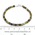 Bratara granat verde rotund fatetat - 4,5 mm Bratara granat verde rotund fatetat - 4,5 mm