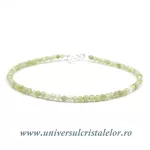 Bratara granat verde rotund fatetat - 2,7mm Bratara granat verde rotund fatetat - 2,7mm