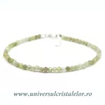 Bratara granat verde rotund fatetat -3 mm Bratara granat verde rotund fatetat -3 mm