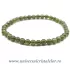 Bratara granat verde rotund - 4 mm