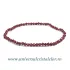 Bratara granat rotund fatetat - 3mm