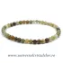 Bratara granat verde rotund - 4 mm