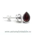 Cercei granat lacrima fatetat - 6,5/9mm
