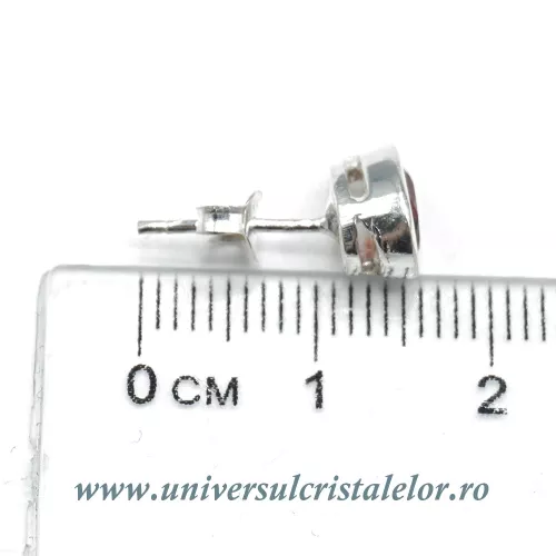 Cercei granat lacrima fatetat - 6,5/9mm Cercei granat lacrima fatetat - 6,5/9mm