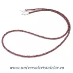 Colier granat rotund fatetat - 2,2mm Colier granat rotund fatetat - 2,2mm