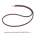 Colier granat rotund fatetat - 3 mm
