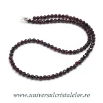 Colier granat rotund fatetat - 4,3mm Colier granat rotund fatetat - 4,3mm
