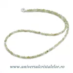 Colier granat verde rotund fatetat - 3 mm Colier granat verde rotund fatetat - 3 mm