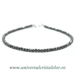 Bratara hematit fatetat rotund - 2,3 mm Bratara hematit fatetat rotund - 2,3 mm