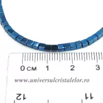 Bratara hematit albastru cub 2.5 mm Bratara hematit albastru cub 2.5 mm