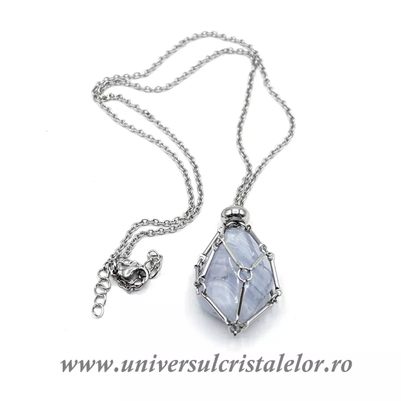 Colier suport piatra inox m1