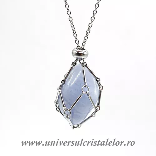 Colier suport piatra inox m1