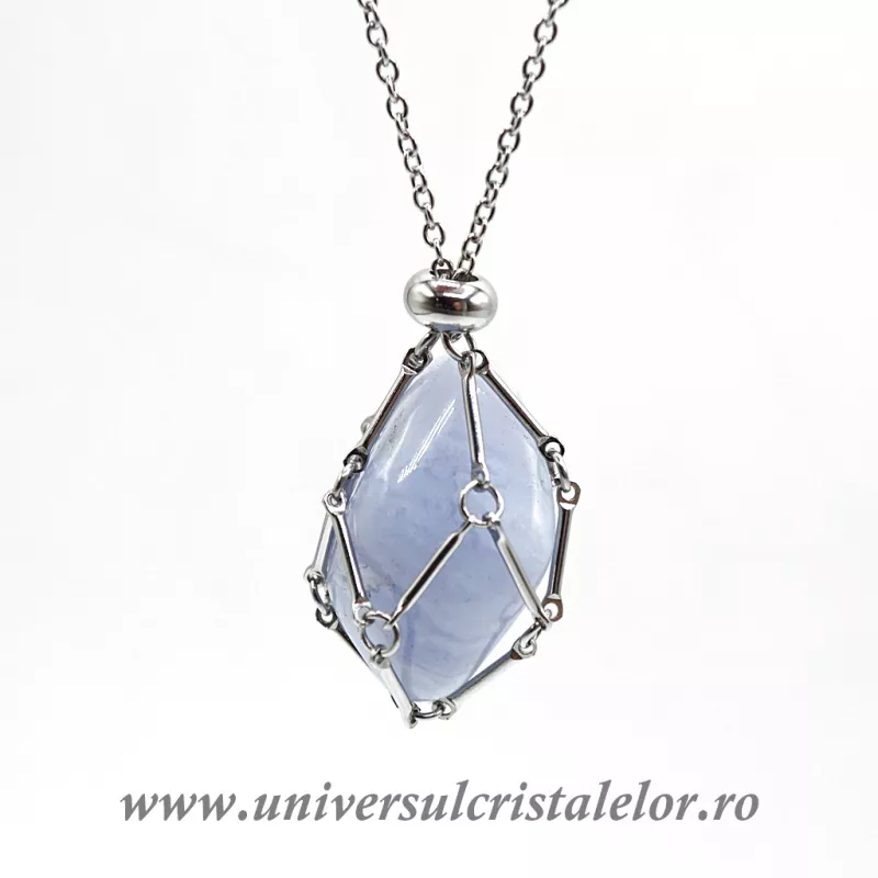 Colier suport piatra inox m1