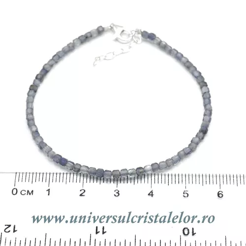 Bratara iolit cub fatetat - 2,5mm Bratara iolit cub fatetat - 2,5mm