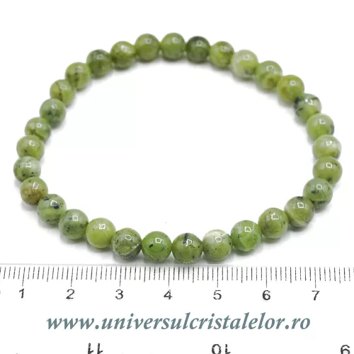 Bratara jad ( nefrit ) rotund - 6,5 mm Bratara jad ( nefrit ) rotund - 6,5 mm