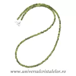 Colier jad ( nefrit ) rotund fatetat - 3mm