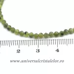 Colier jad ( nefrit ) rotund fatetat - 3mm