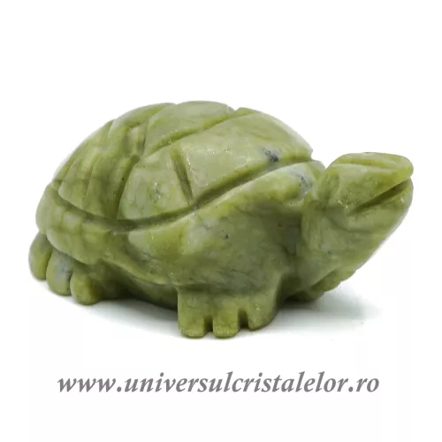 Figurina jad ( nefrit ) broasca testoasa unicat m01