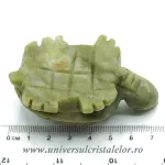 Figurina jad ( nefrit ) broasca testoasa unicat m1