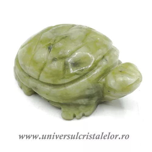 Figurina jad ( nefrit ) broasca testoasa unicat m01 Figurina jad ( nefrit ) broasca testoasa unicat m01