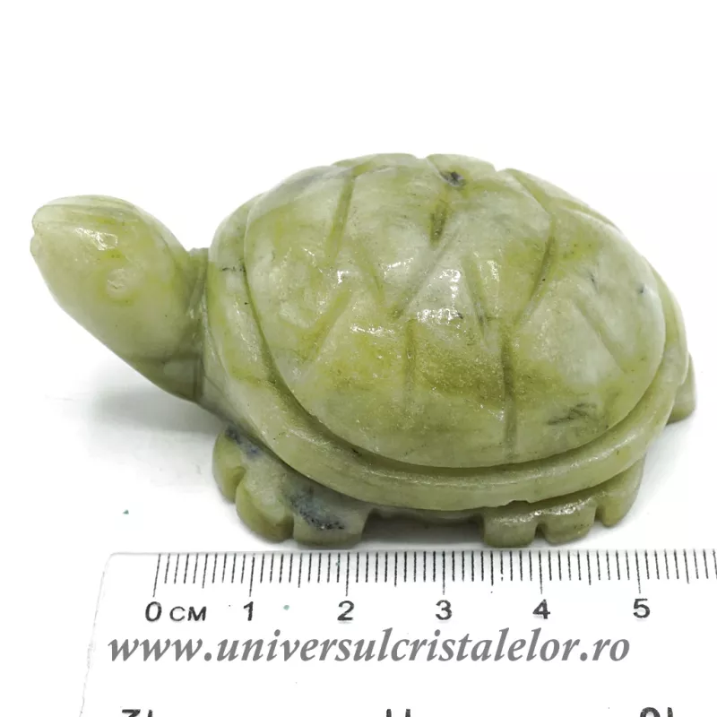 Figurina jad ( nefrit ) broasca testoasa unicat m1