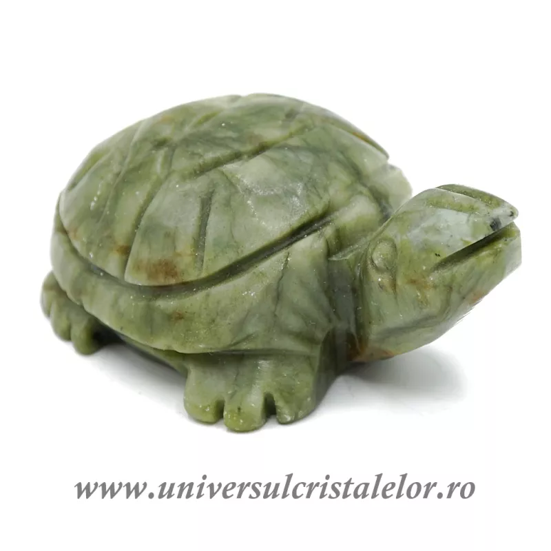 Figurina jad ( nefrit ) broasca testoasa unicat m1