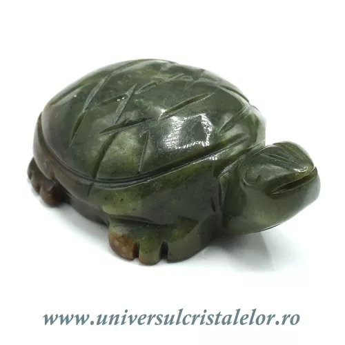 Figurina jad ( nefrit ) broasca testoasa unicat m02 Figurina jad ( nefrit ) broasca testoasa unicat m02