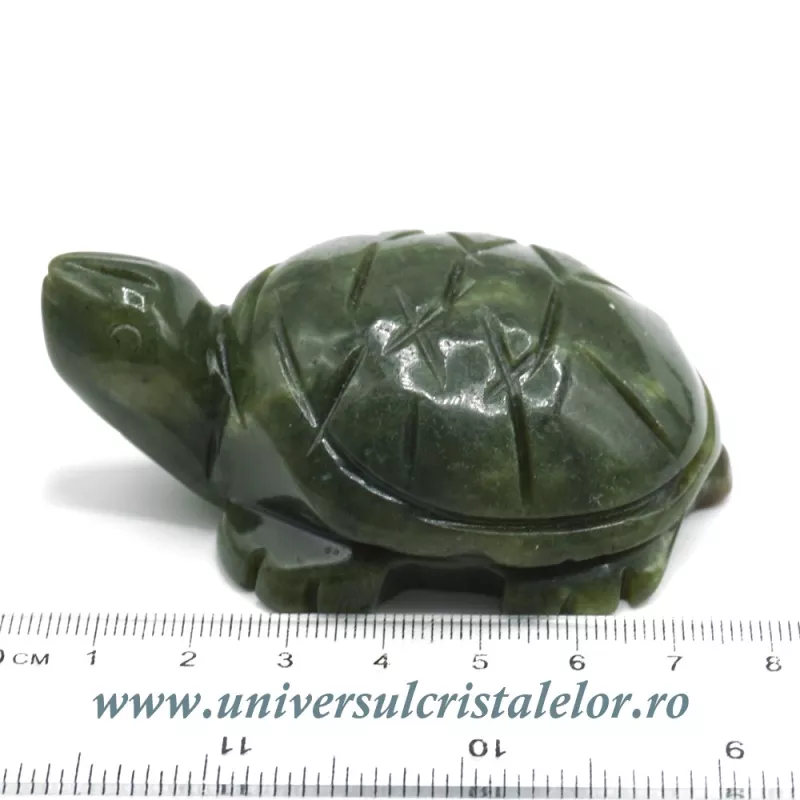 Figurina jad ( nefrit ) broasca testoasa unicat m02 Figurina jad ( nefrit ) broasca testoasa unicat m02