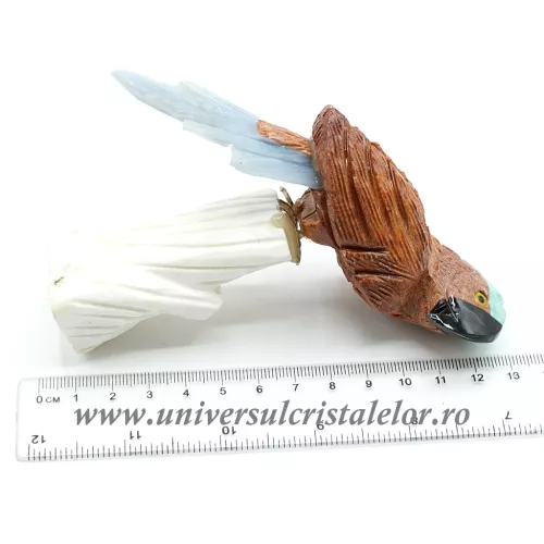 Figurina jasp papagal m1