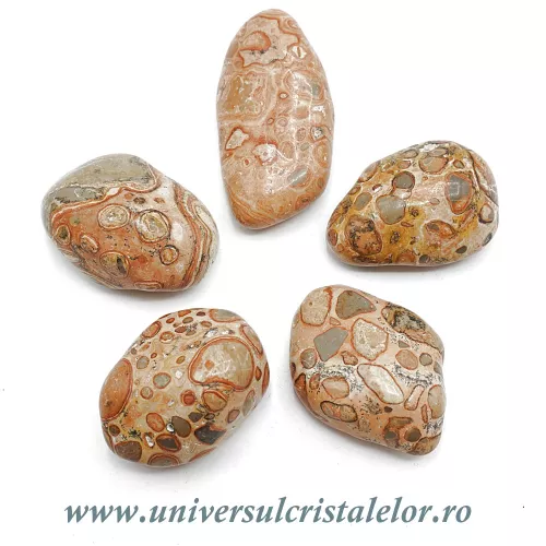 Jasp leopard piatra rulata Jasp leopard piatra rulata