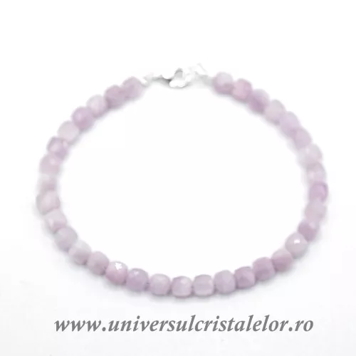 Bratara kunzit cub fatetat - 5 mm