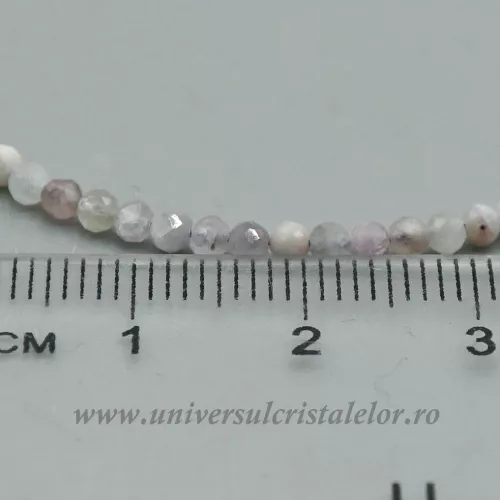 Bratara kunzit rotund fatetat 2,7 mm