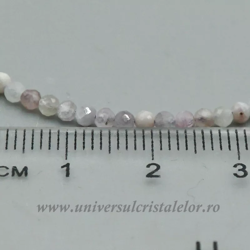 Bratara kunzit rotund fatetat 2,7 mm