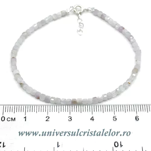 Bratara kunzit cub fatetat - 2,7 mm Bratara kunzit cub fatetat - 2,7 mm