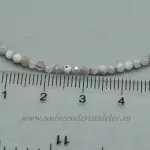 Colier kunzit rotund fatetat -2,7 mm