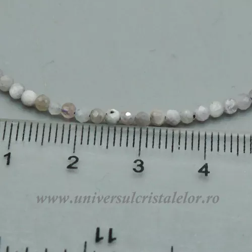 Colier kunzit rotund fatetat -2,7 mm