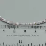 Colier kunzit rotund fatetat 3 mm