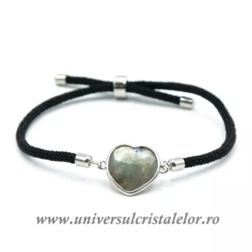 Bratara labradorit inima reglabila
