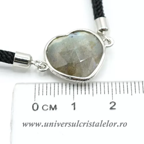 Bratara labradorit inima reglabila