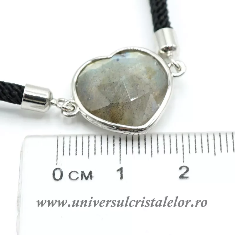 Bratara labradorit inima reglabila