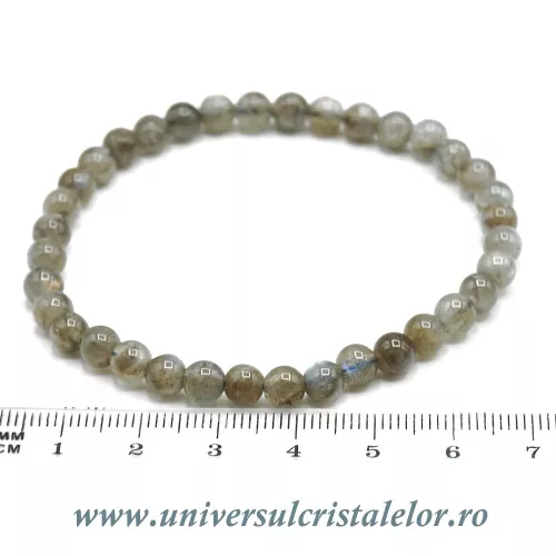 Bratara labradorit rotund - 5,6mm Bratara labradorit rotund - 5,6mm